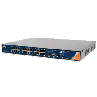 ORing GigE 24x RJ45 + 4x SFP, AC Rackmount Switch, Single AC Power